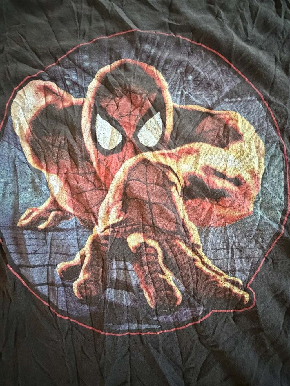 Vintage 1999 Marvel Spider-Man Graphic T-Shirt Black Delta Pro Weight L